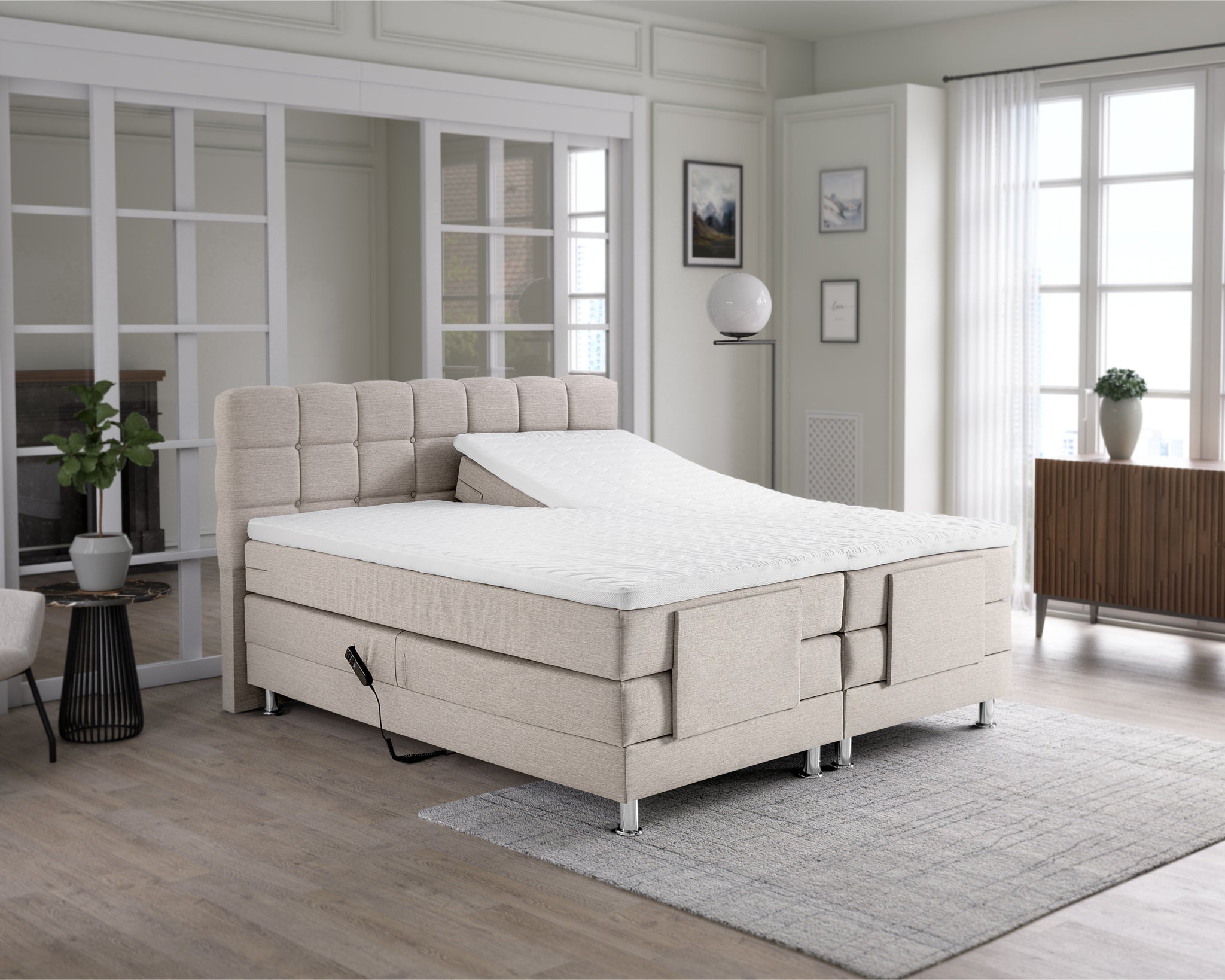 Elektrisch Arizona beige 140x200