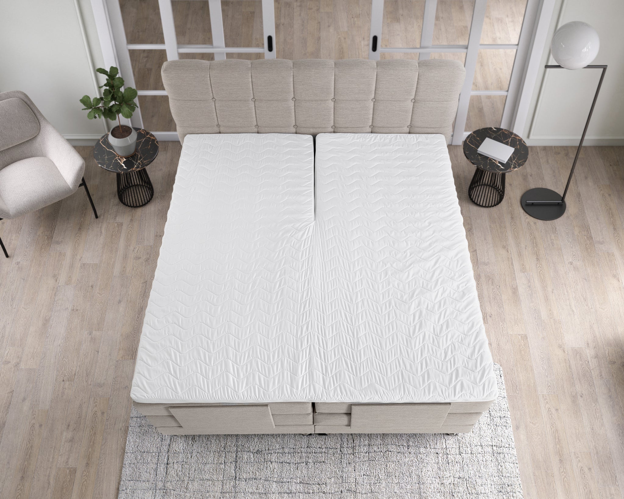 Elektrisch Arizona beige 180x200