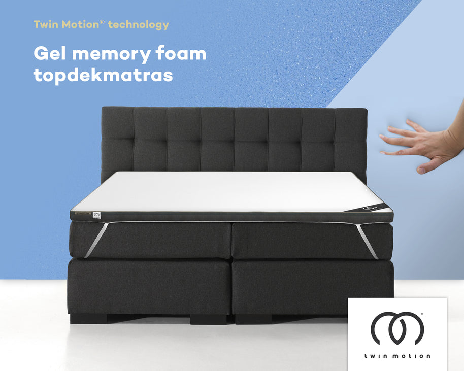 DHO Twin Motion ® Topdekmatras - Hybride Gel Traagschuim 140x200