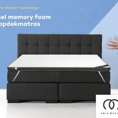 DHO Twin Motion ® Topdekmatras - Hybride Gel Traagschuim 140x200