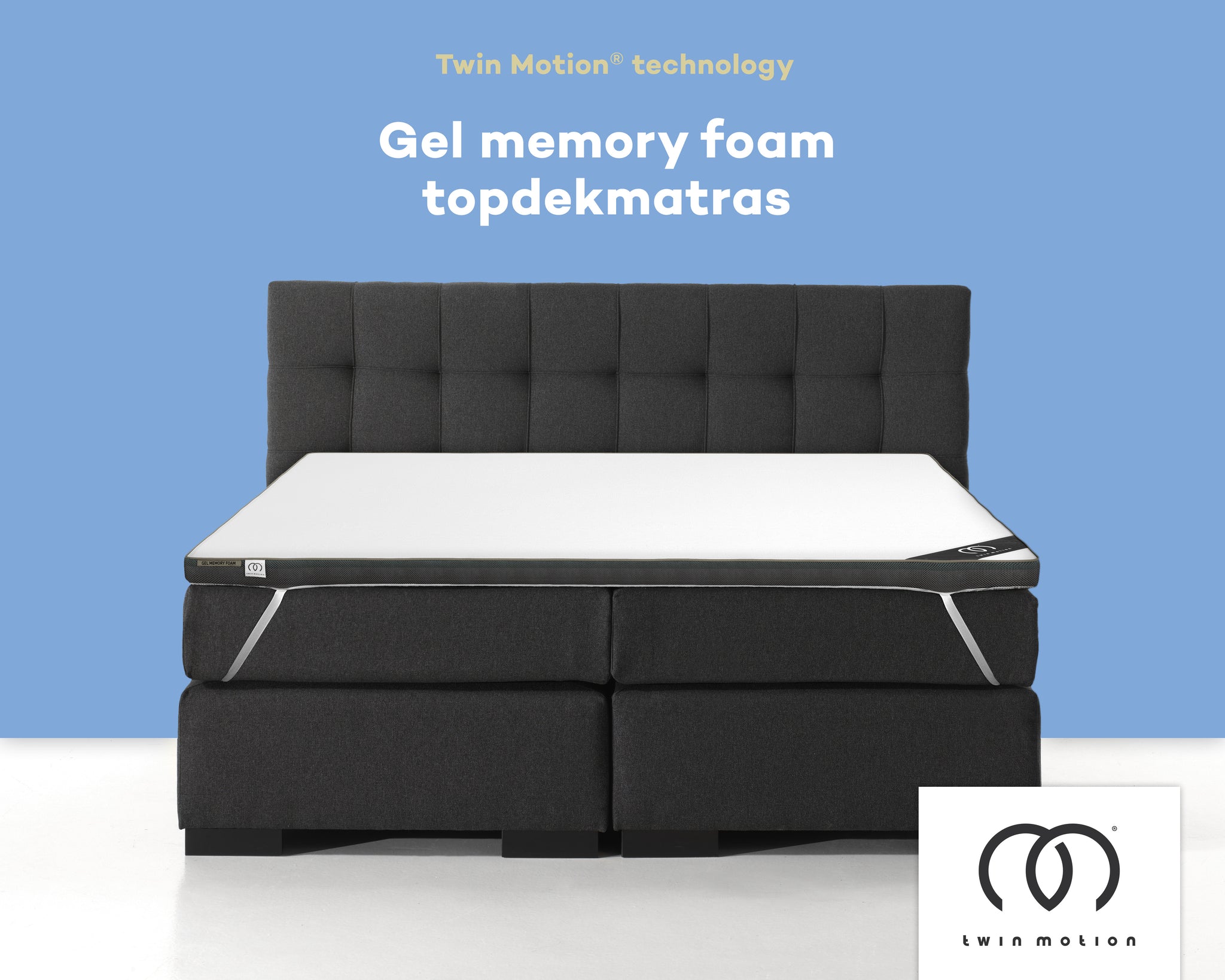 DHO Twin Motion ® Topdekmatras - Hybride Gel Traagschuim 140x200