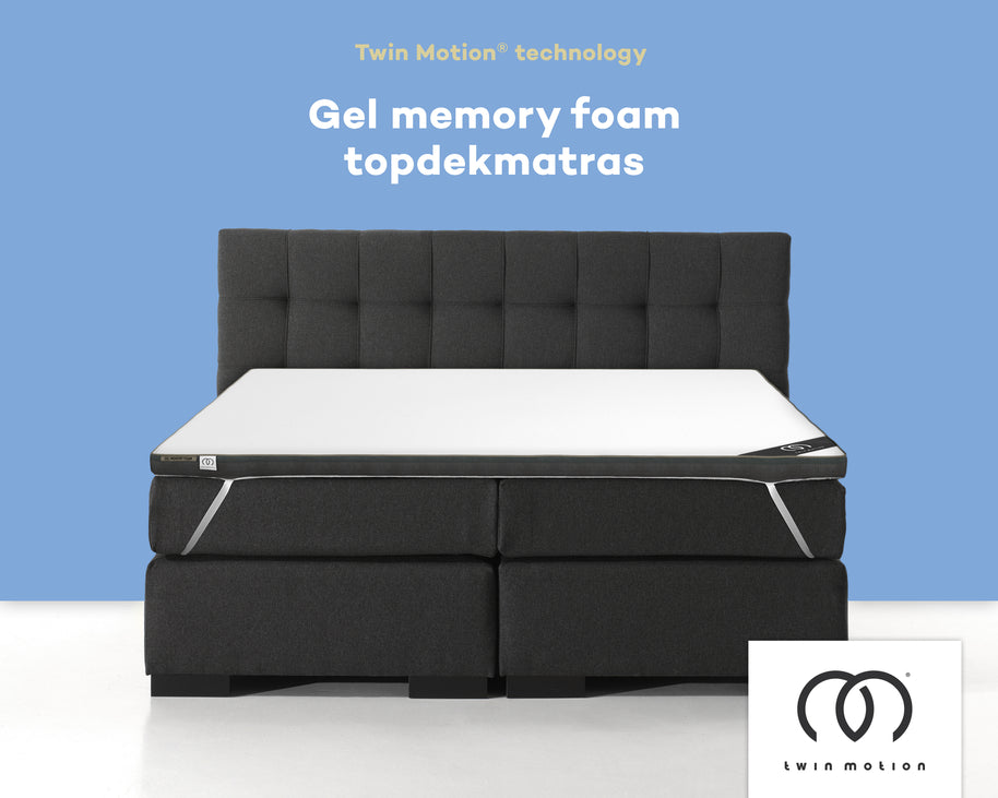 DHO Twin Motion ® Topdekmatras - Hybride Gel Traagschuim 140x200