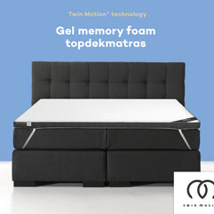 DHO Twin Motion ® Topdekmatras - Hybride Gel Traagschuim 140x200