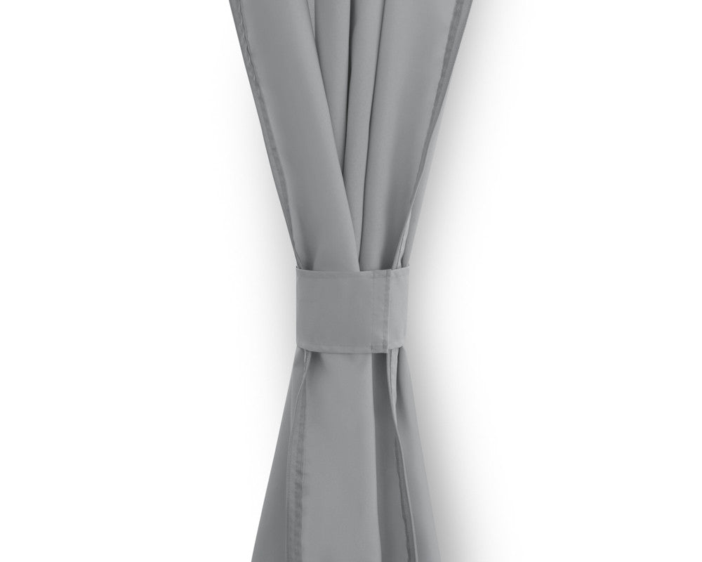 Intimo Garden - Luxe prieel Vernazza grijs + LED-verlichting + schaduwdoeken