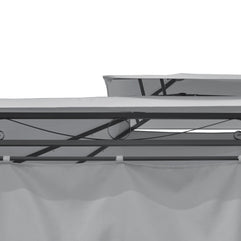 Intimo Garden - Luxe prieel Vernazza grijs + LED-verlichting + schaduwdoeken