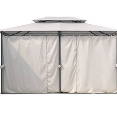 Intimo Garden - Luxe prieel Vernazza beige + LED-verlichting + schaduwdoeken