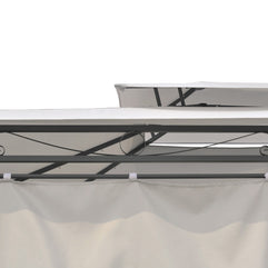 Intimo Garden - Luxe prieel Vernazza beige + LED-verlichting + schaduwdoeken