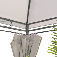 Intimo Garden - Luxe prieel Vernazza beige + LED-verlichting + schaduwdoeken
