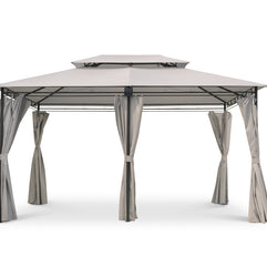 Intimo Garden - Luxe prieel Vernazza beige + LED-verlichting + schaduwdoeken