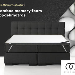 Twin M. Topdekmatras Bamboefoam 90x200