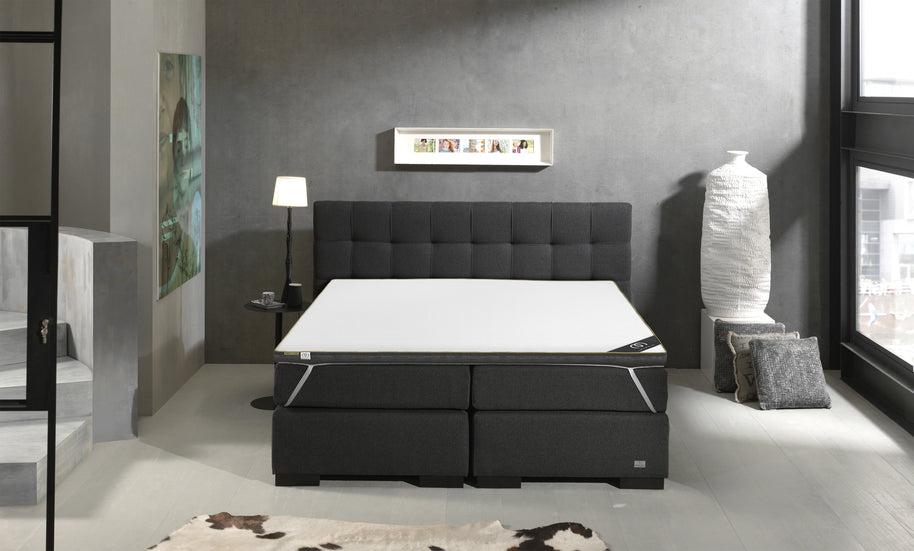 Twin M. Topdekmatras Bamboeschuim 160x200