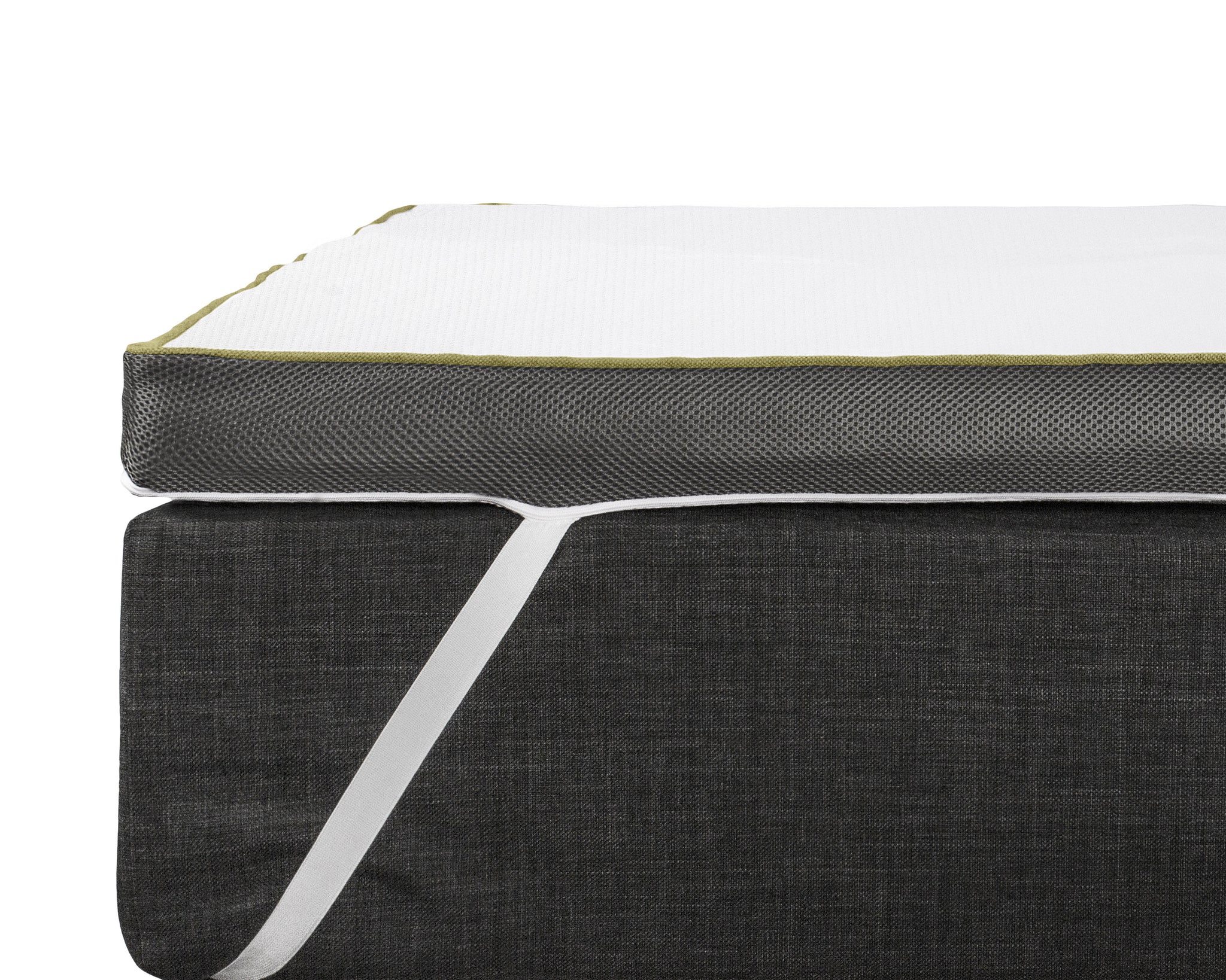 Twin M. Topdekmatras Bamboeschuim 160x200