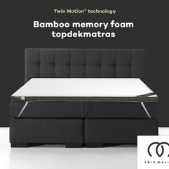Twin M. Topdekmatras Bamboefoam 180x200