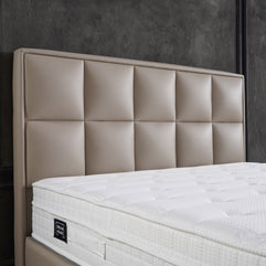 Opbergbox Miami kunstleer taupe 140x200