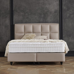 Opberg. Miami Kunstleer Taupe 160x200