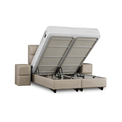 Opbergbox Miami kunstleer taupe 180x200