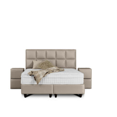 Opbergbox Miami kunstleer taupe 180x200
