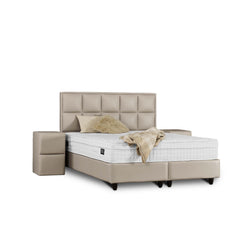Opbergbox Miami kunstleer taupe 180x200