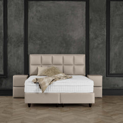 Opbergbox Miami kunstleer taupe 180x200