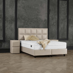 Opbergbox Miami kunstleer taupe 180x200