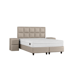 Opbergbox Miami kunstleer taupe 180x200