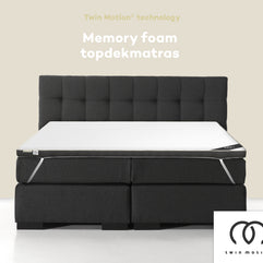 Twin Motion ® Topdekmatras - Traagschuim en Koudschuim