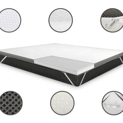 Twin Motion ® Topdekmatras - Traagschuim en Koudschuim