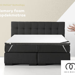 Twin Motion ® Topdekmatras - Traagschuim en Koudschuim