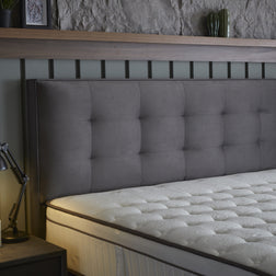 SKYBEDD ® - Boxspring met opbergruimte Modebedd Antraciet 140x200