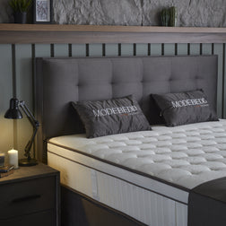 SKYBEDD ® - Boxspring met opbergruimte Modebedd Antraciet 180x200