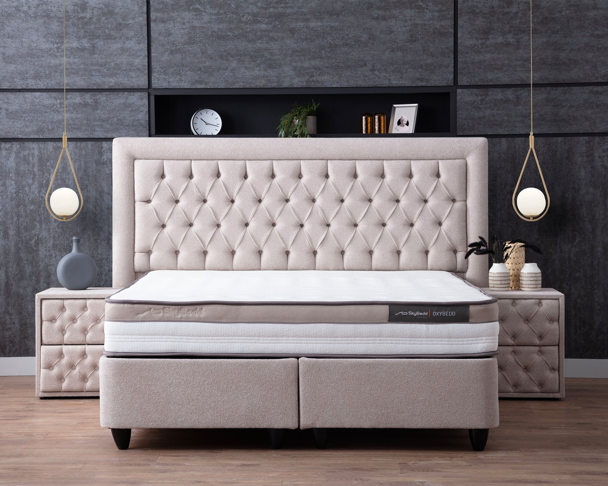 SKYBEDD ® - Boxspring met opbergruimte Oxybedd 180x200