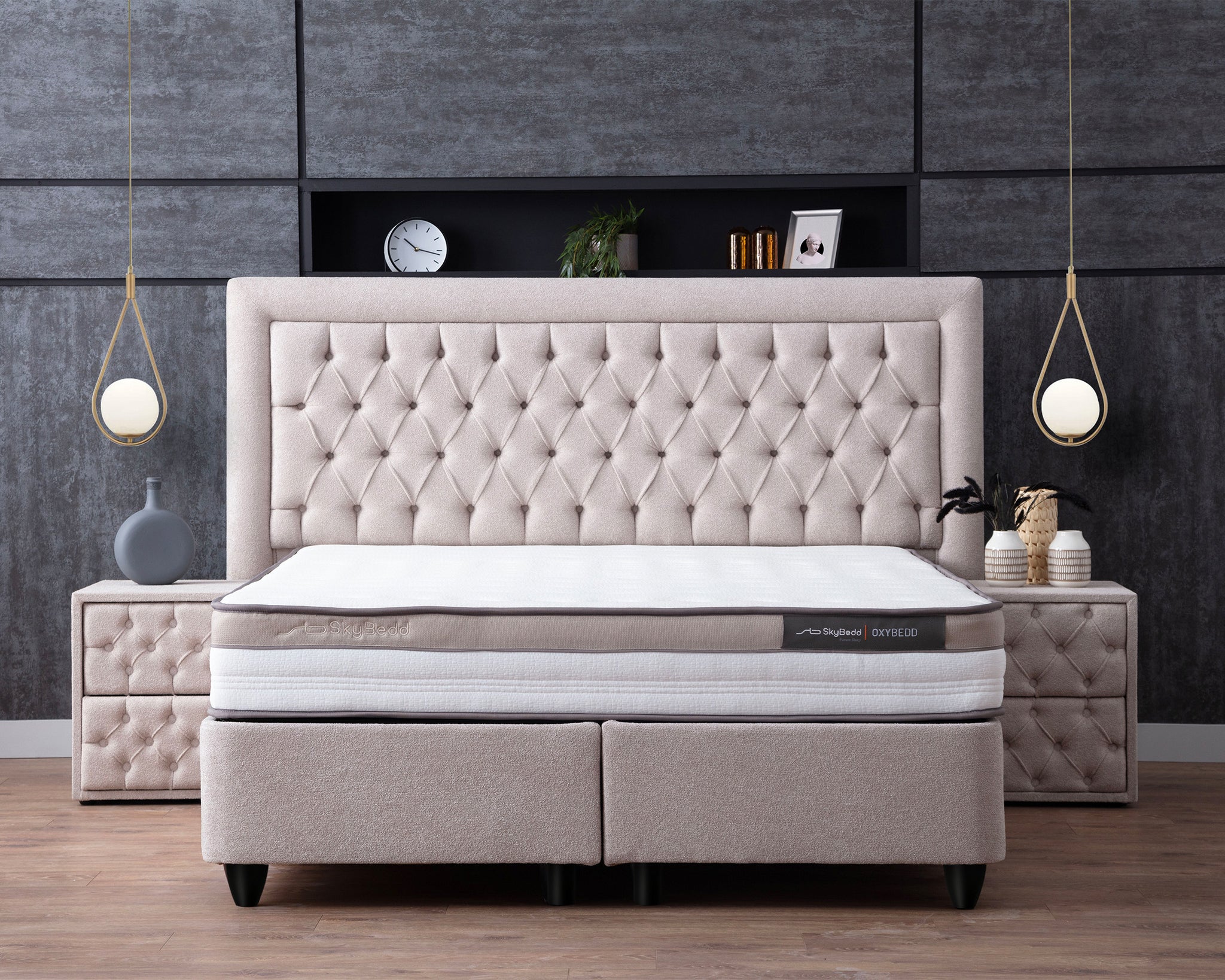 SKYBEDD ® - Boxspring met opbergruimte Oxybedd 180x200