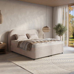 DH Opbergboxspring Arcus 140x200 Beige