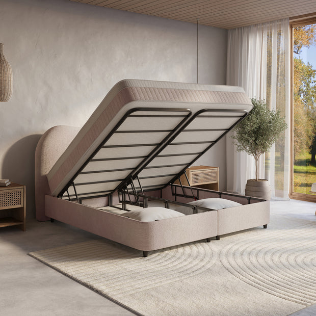 DH Opbergboxspring Arcus 140x200 Beige