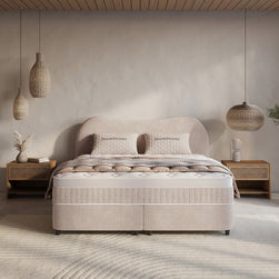 DH Opbergboxspring Arcus 140x200 Beige