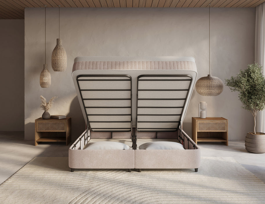 DH Opbergboxspring Arcus 140x200 Beige