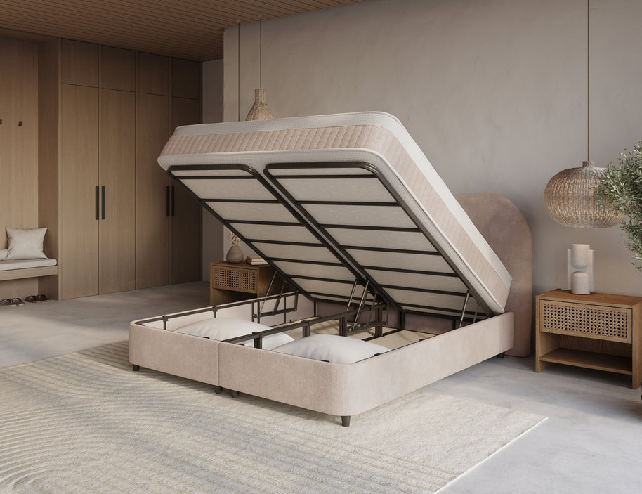 DH Opbergboxspring Arcus 160x200 Beige