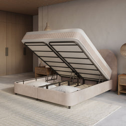 DH Opbergboxspring Arcus 160x200 Beige