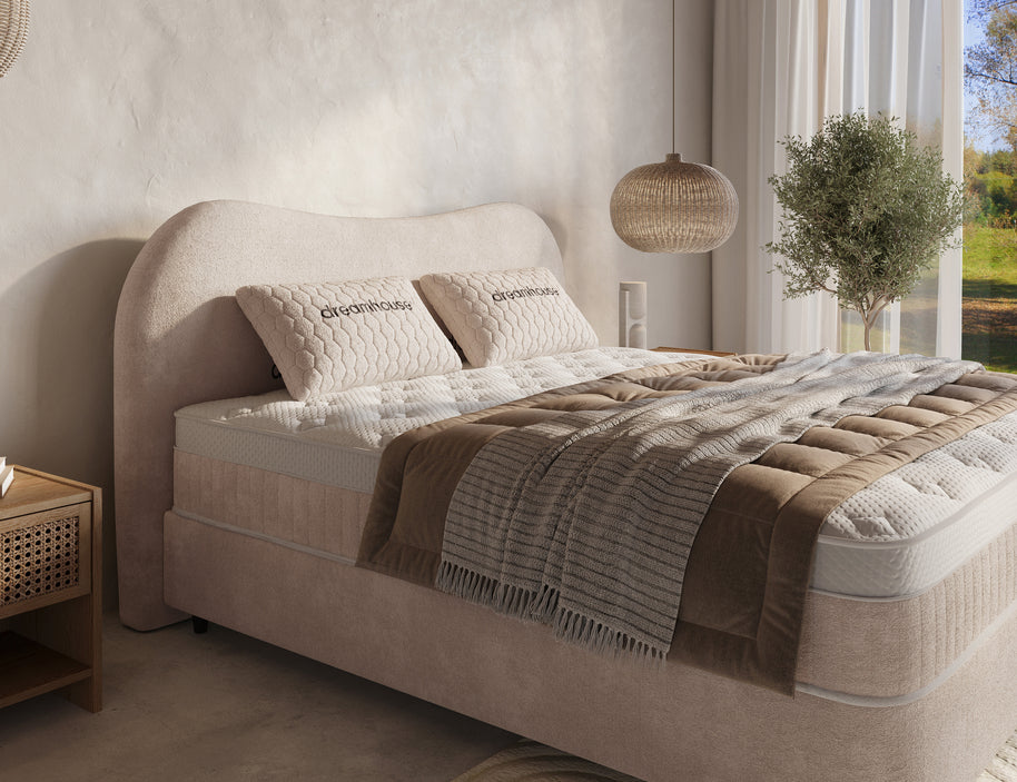DH Opbergboxspring Arcus 160x200 Beige