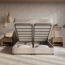DH Opbergboxspring Arcus 180x200 beige