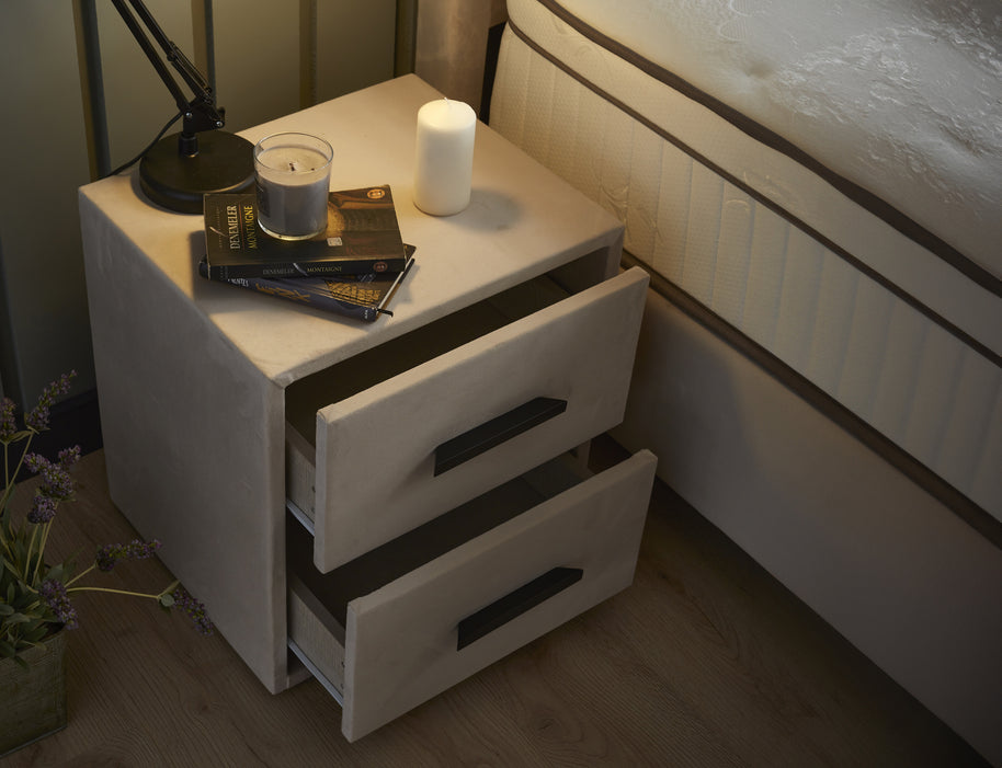 SKYBEDD ® - Boxspring met opbergruimte Modebedd Beige 140x200