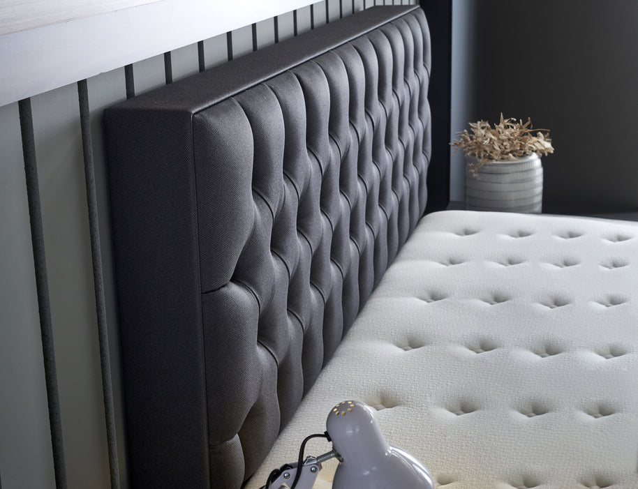 SKYBEDD ® - Boxspring met opbergruimte Chestybedd Antraciet 180x200