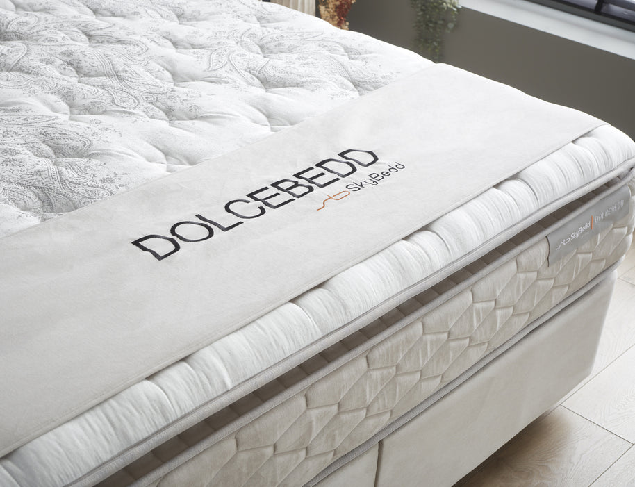 SKYBEDD ® - Boxspring met opbergruimte Dolcebedd Beige 140x200