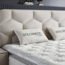SKYBEDD ® - Boxspring met opbergruimte Dolcebedd Beige 180x200