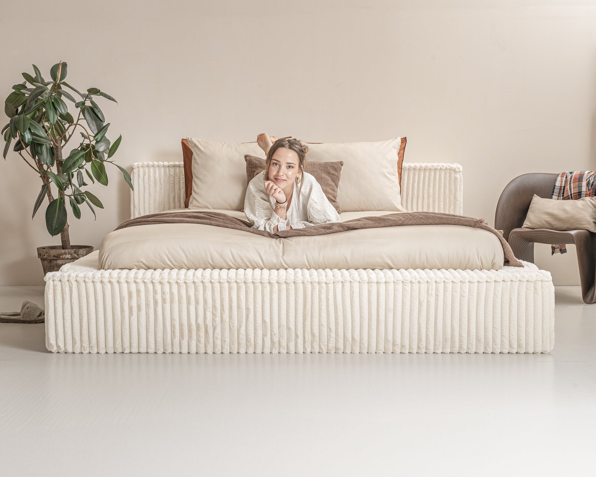 Adore Opberg Melody 180 x 200 Parelbeige