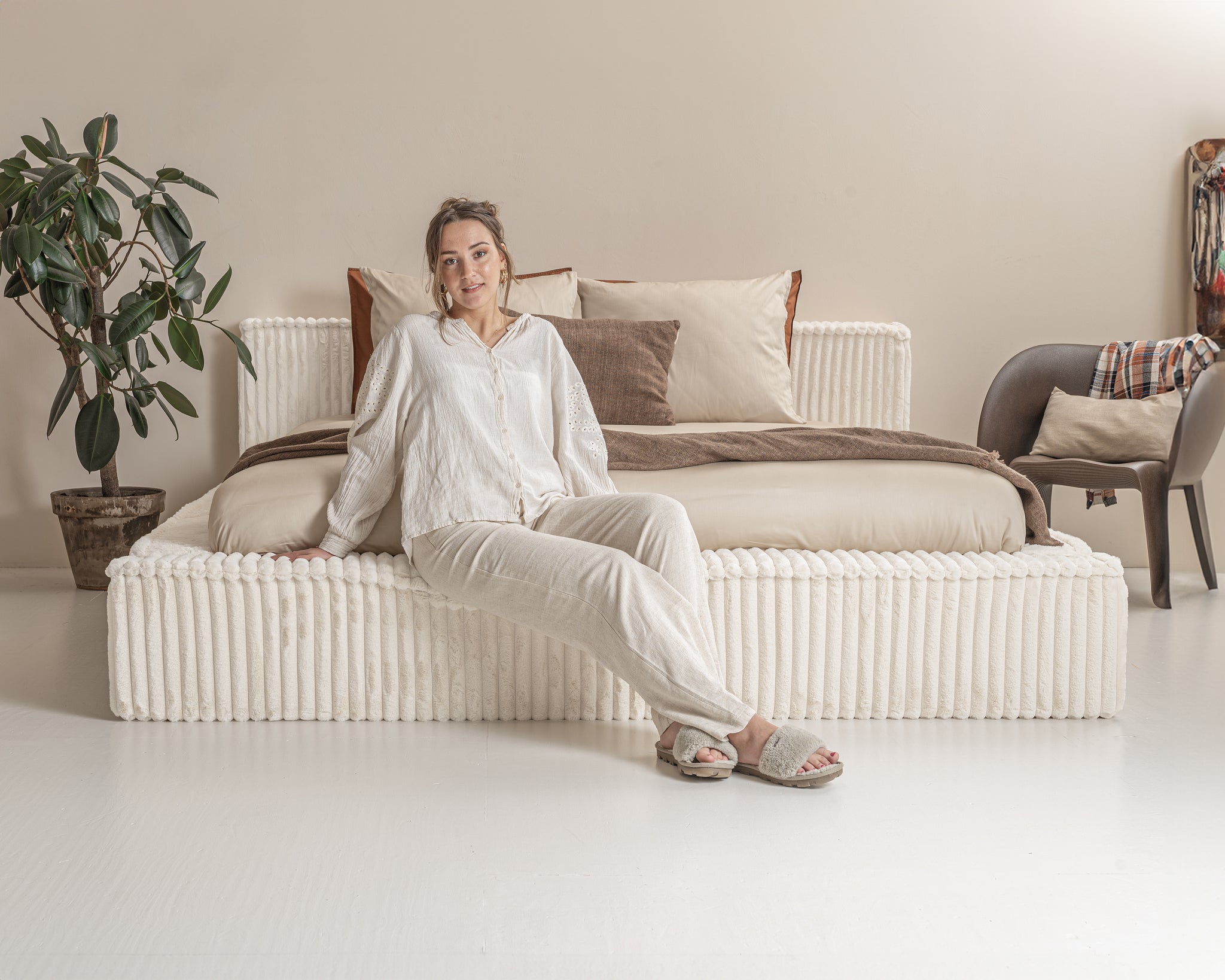 Adore Opberg Melody 180 x 200 Parelbeige