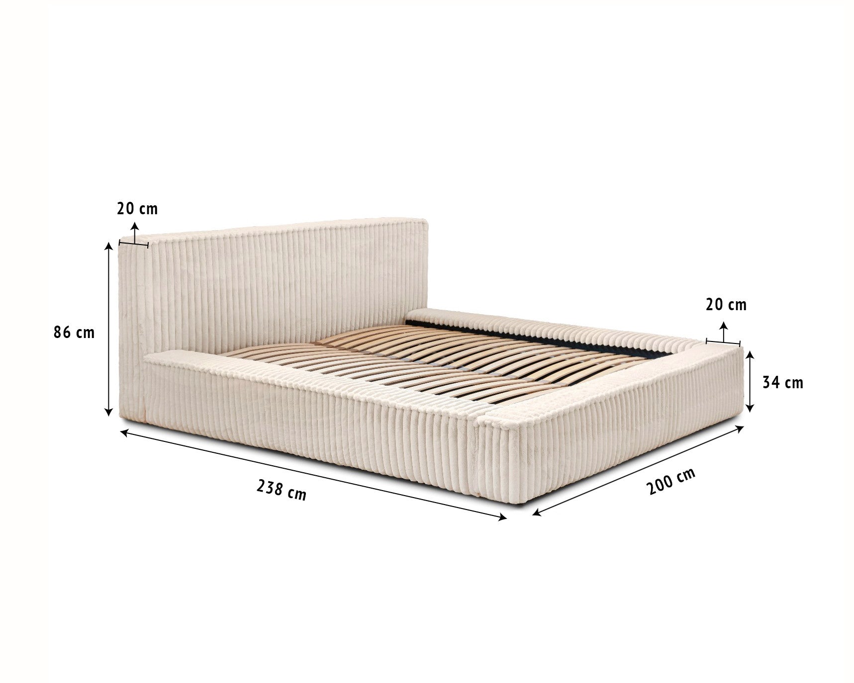 Adore Opberg Melody 180 x 200 Parelbeige