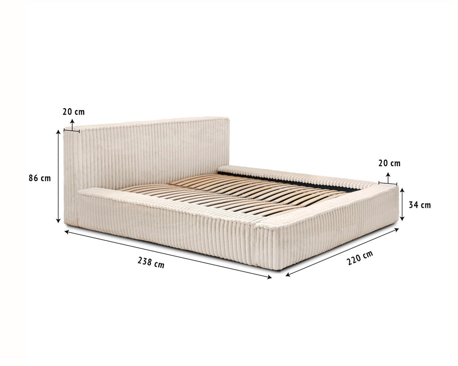 Adore Opberg Melody 180 x 200 Parelbeige