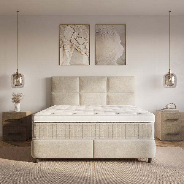 Dreamhouse Verdo boxspring met opbergruimte - 140 x 200 cm - beige