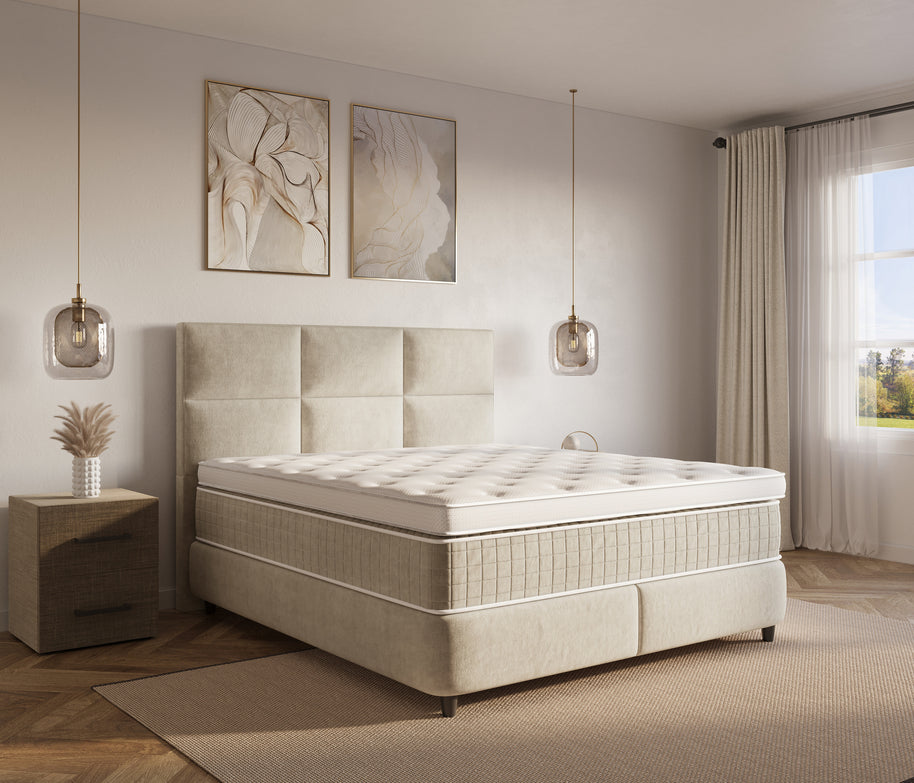 Dreamhouse Verdo boxspring met opbergruimte - 140 x 200 cm - beige